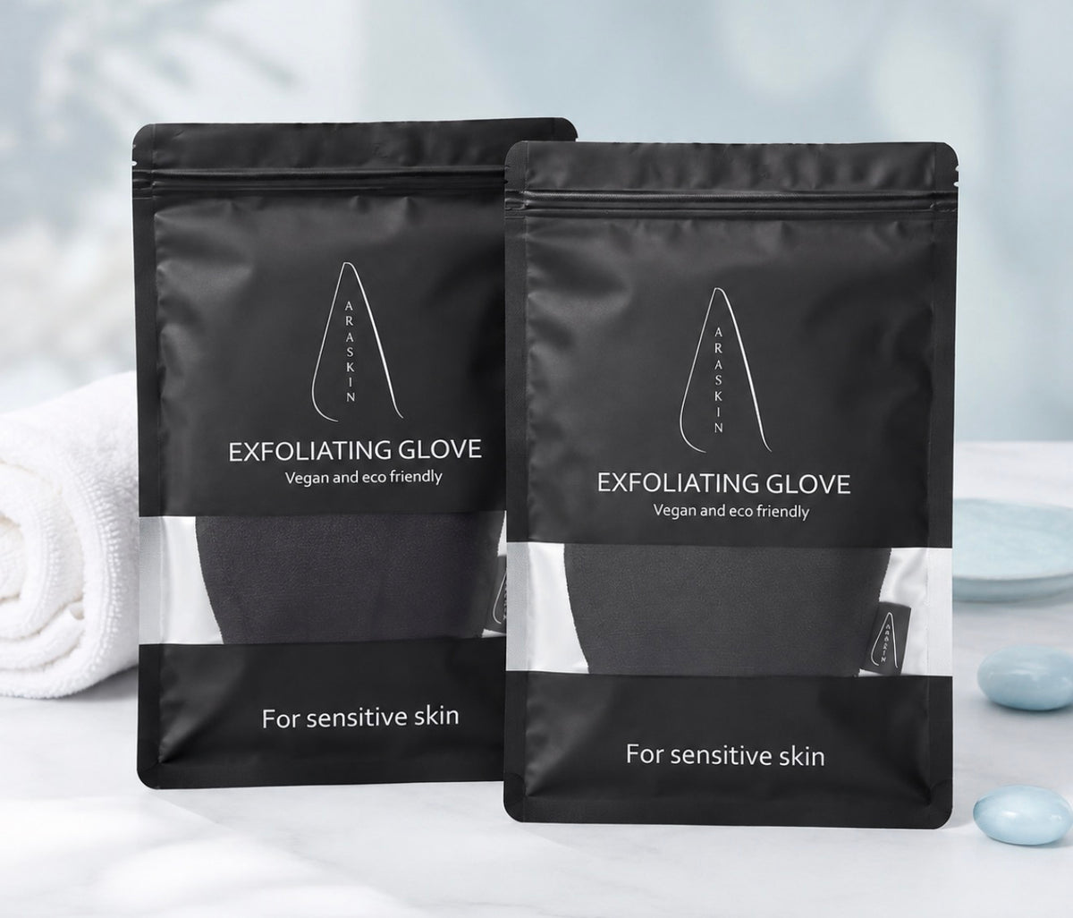 Mitaine exfoliante pour le corps — ARASKIN